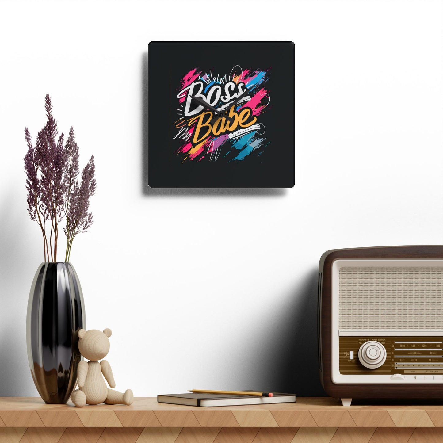 Boss Babe - Acrylic Wall Clock