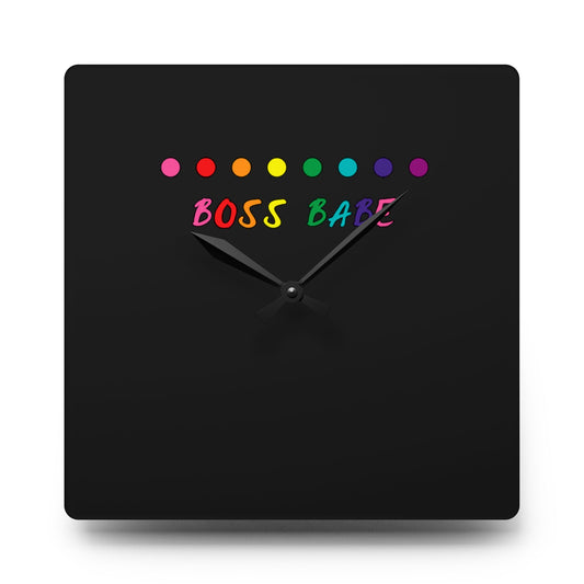 Boss Babe - Acrylic Wall Clock