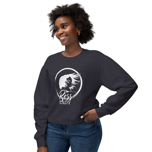 Boss Lady - Unisex Lightweight Crewneck Sweatshirt