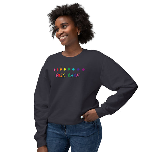 Boss Babe - Unisex Lightweight Crewneck Sweatshirt