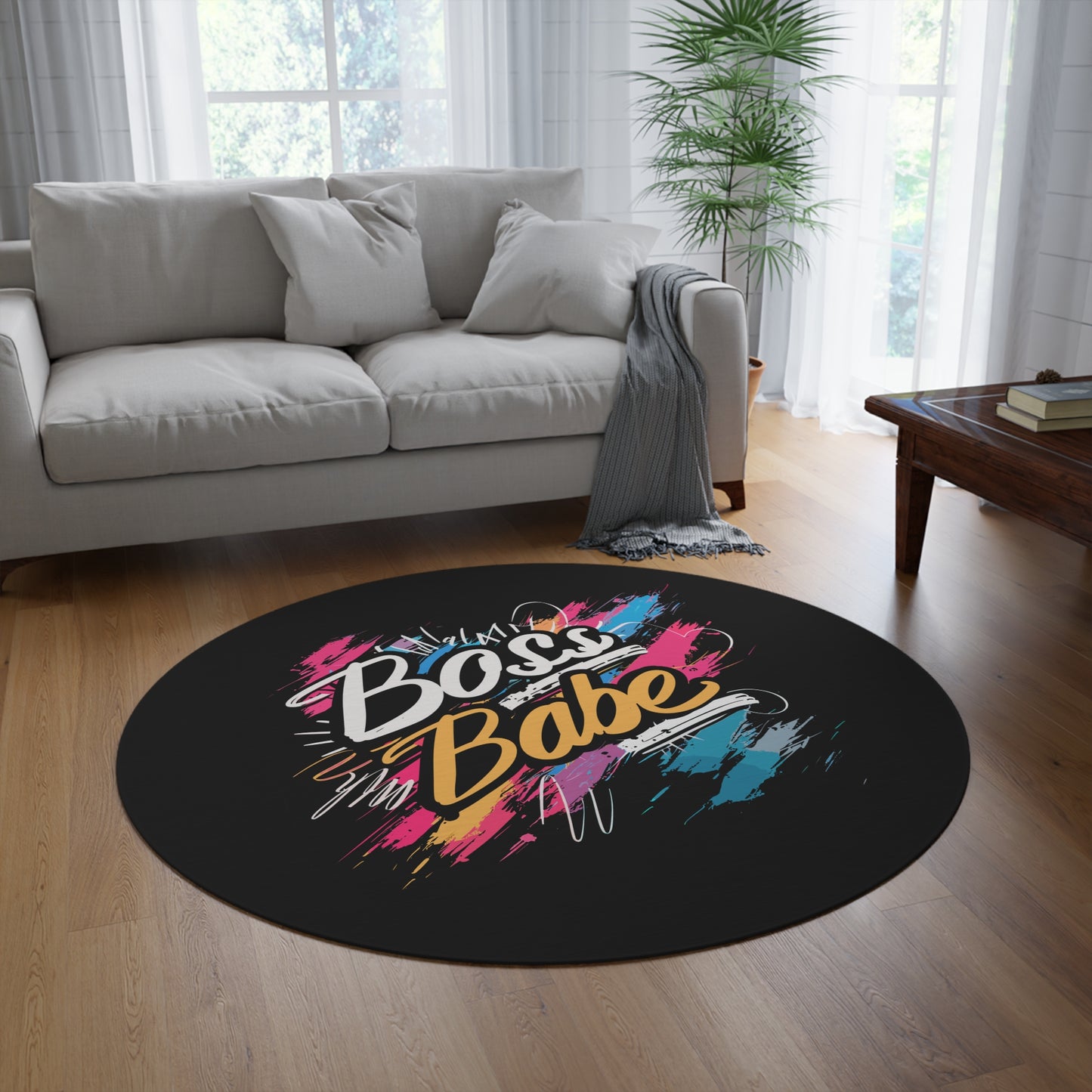 Boss Babe - Round Rug - No drama just business