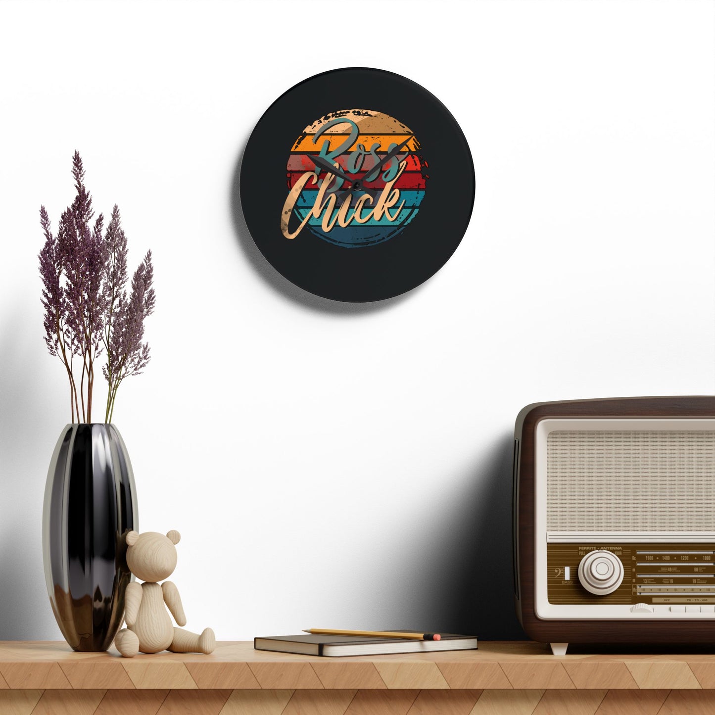 Boss Chick - Acrylic Wall Clock