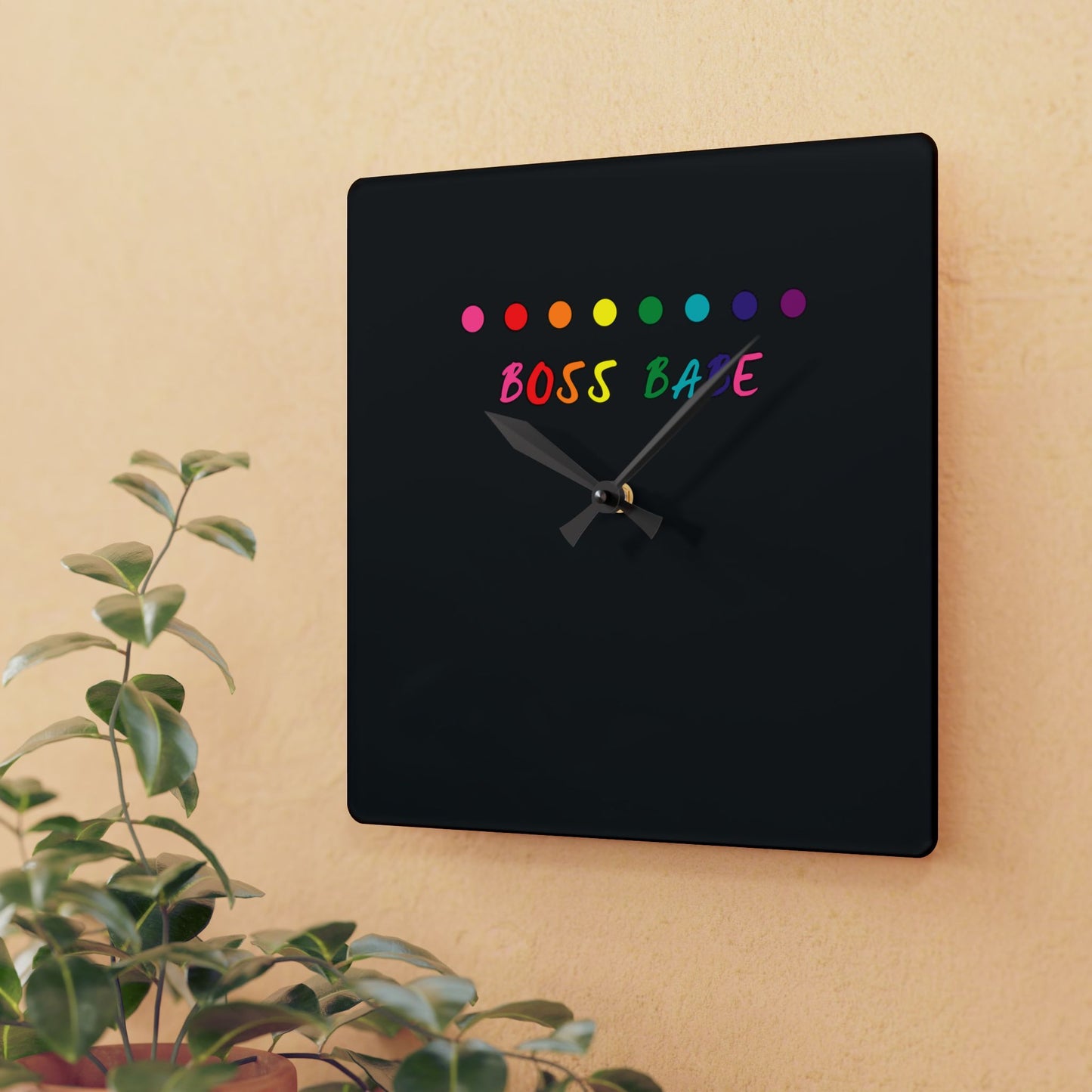 Boss Babe - Acrylic Wall Clock