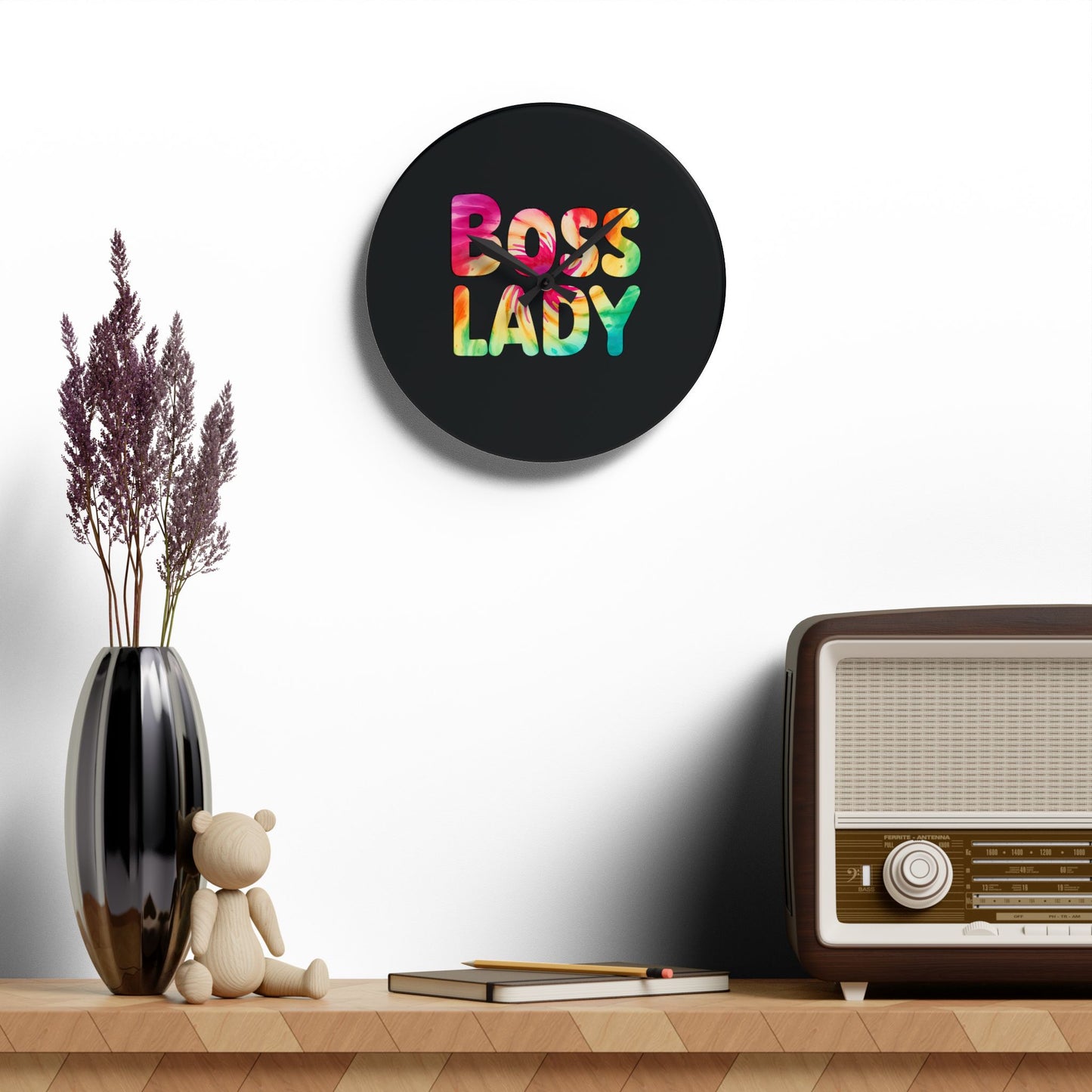 Boss Lady - Acrylic Wall Clock