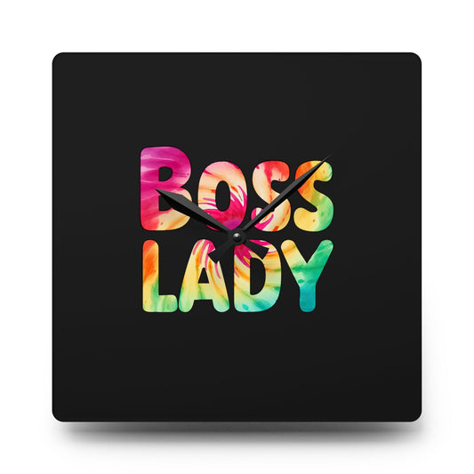 Boss Lady - Acrylic Wall Clock