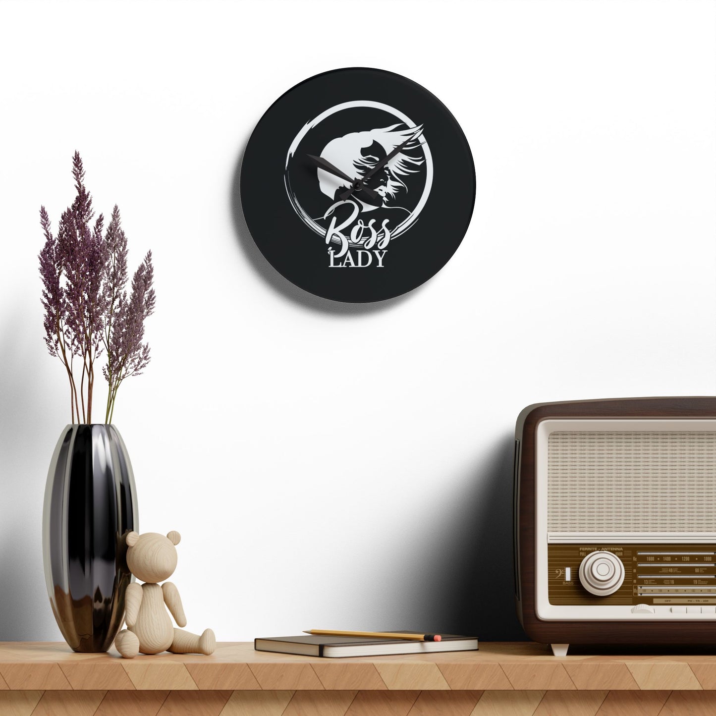 Boss Lady - Acrylic Wall Clock