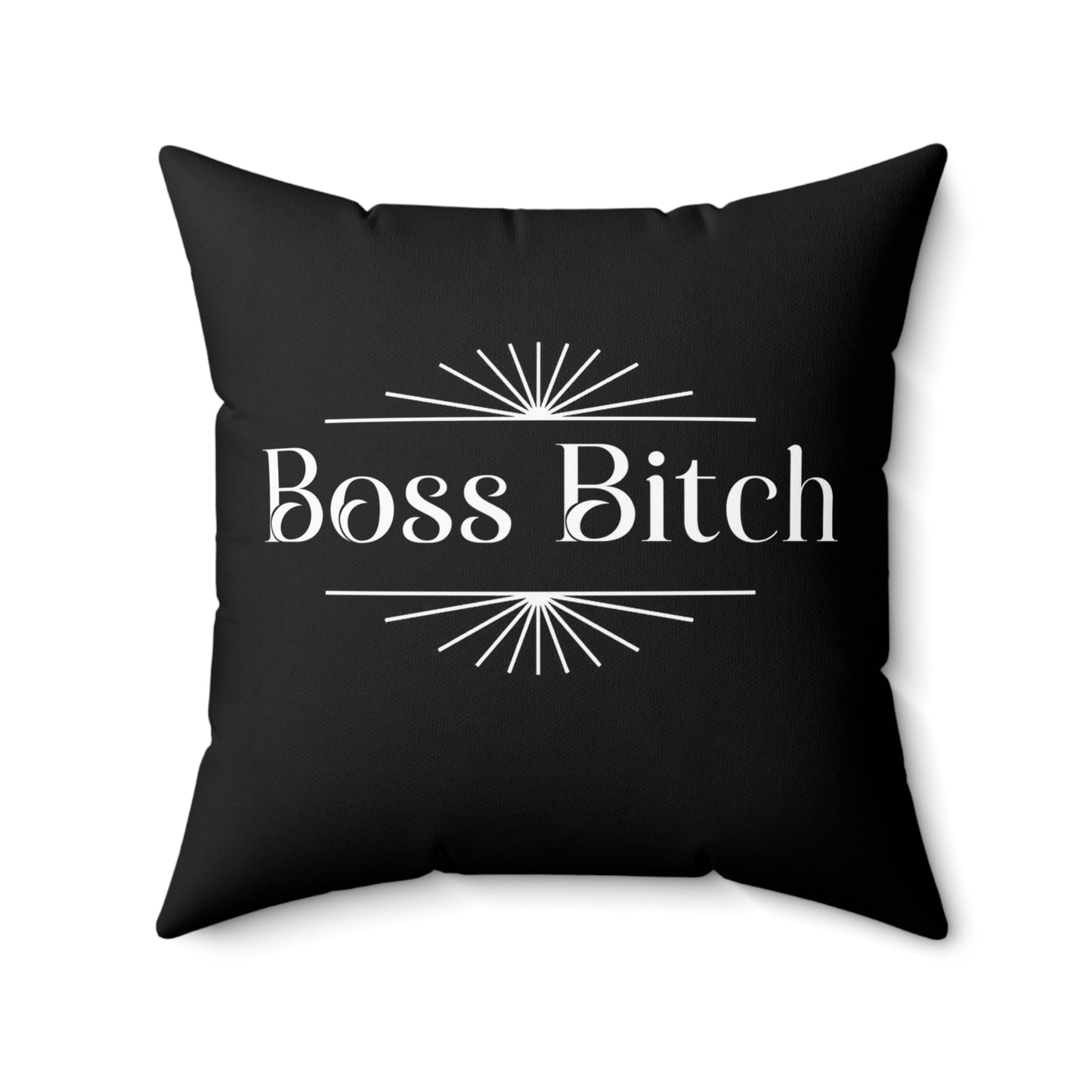 Built Not Bought - Boss Bitch - Square Pillow
