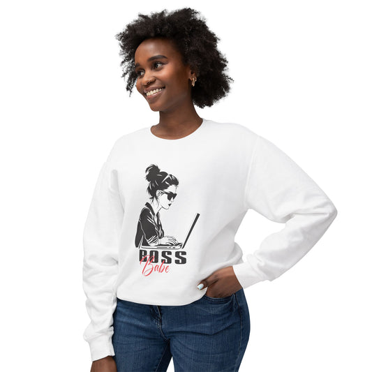 Boss Babe - Unisex Lightweight Crewneck Sweatshirt