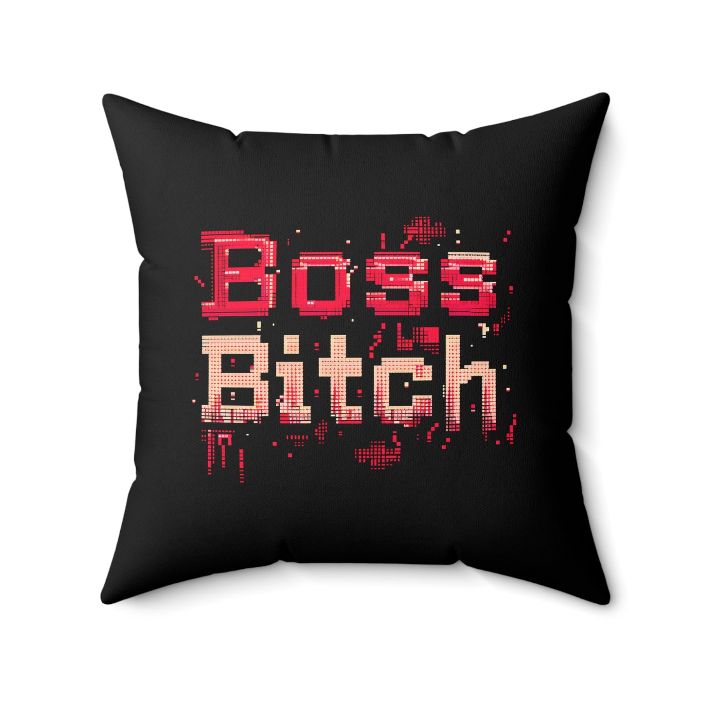 Work Hard, Shine Harder - Boss Bitch - Square Pillow