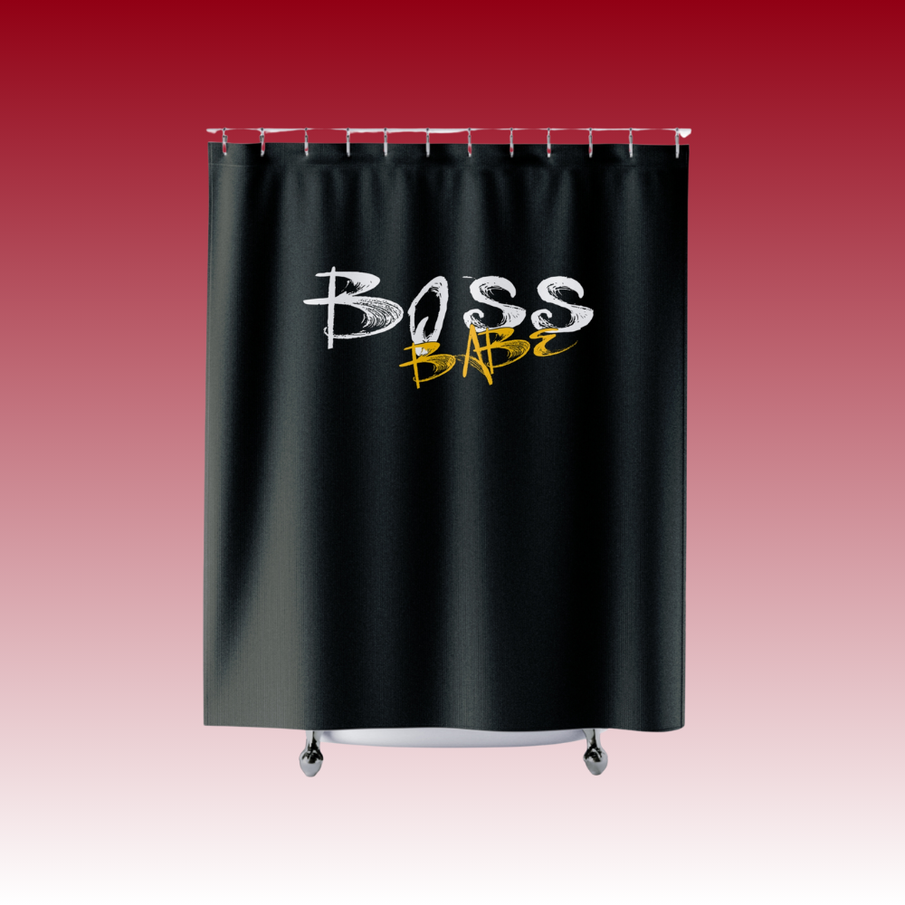 My Moment of Uninterrupted Thought - Boss Babe - Shower Curtains
