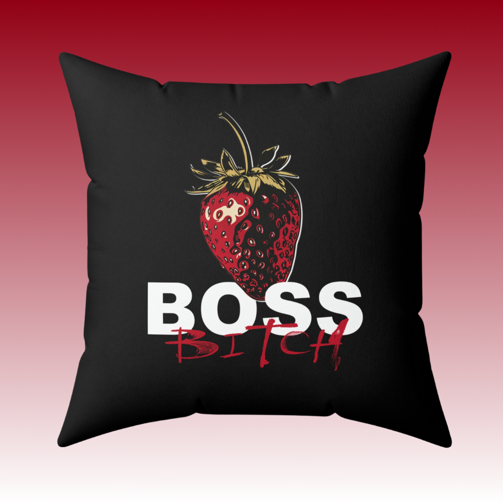 Proudly Self-Made - Boss Bitch - Square Pillow