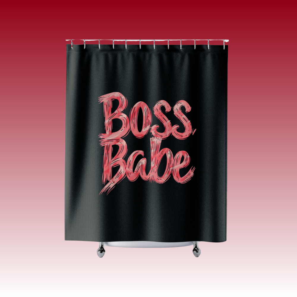 My Private Waterfall of Wisdom - Boss Babe - Shower Curtains