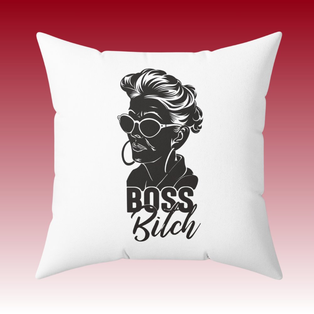 Grinding Paid Off - Boss Bitch - Square Pillow