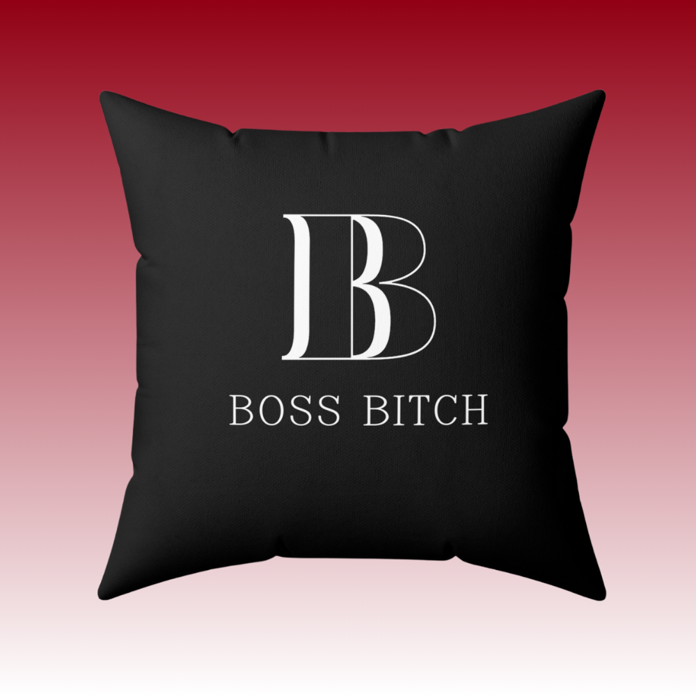 Earned Every Stripe -  Boss Bitch - Square Pillow