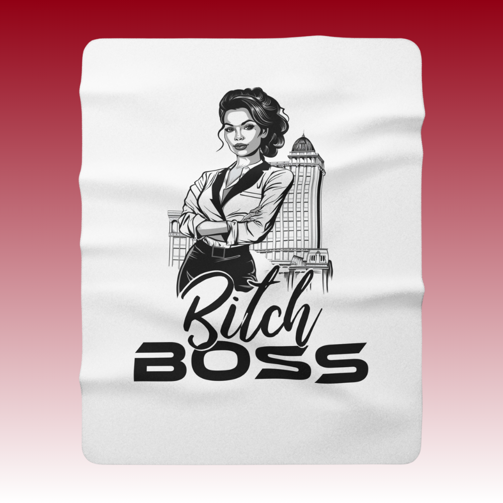 Boss Bitch Stefania - Sherpa Fleece Blanket