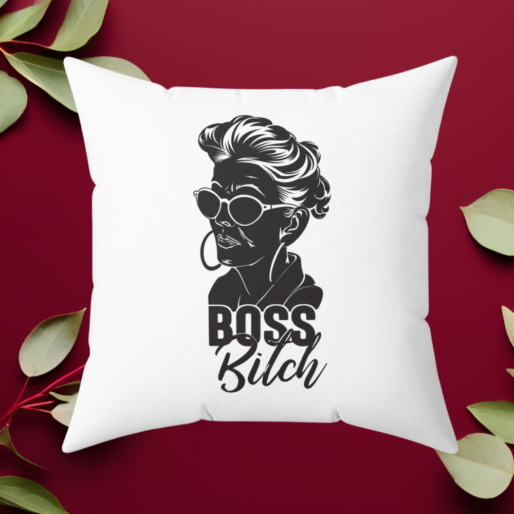 Grinding Paid Off - Boss Bitch - Square Pillow