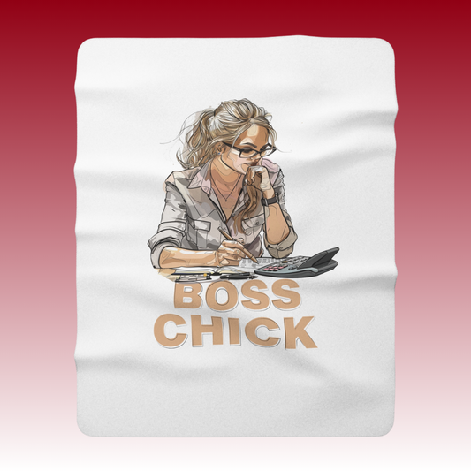 Boss Chick Anna - Sherpa Fleece Blanket