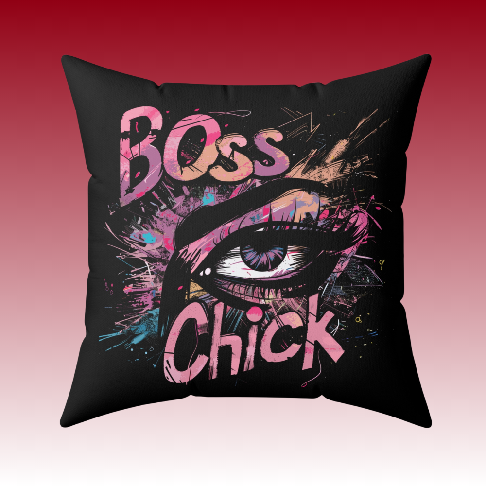 No Handouts, Just Hard Work - Boss Chick - Square Pillow