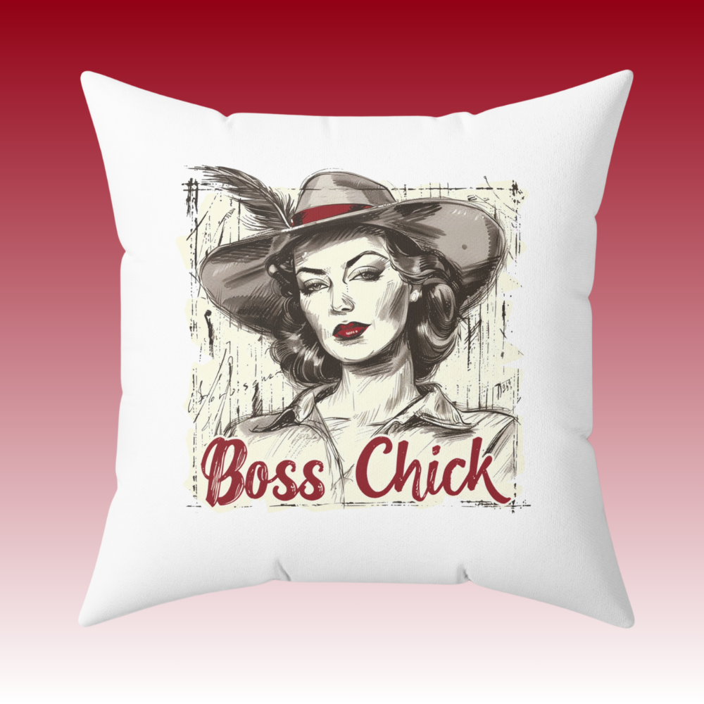 Sweat Equity Queen - Boss Chick - Square Pillow