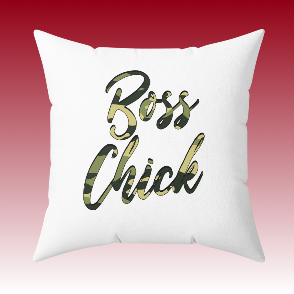 Earned My Crown - Boss Chick - Square Pillow