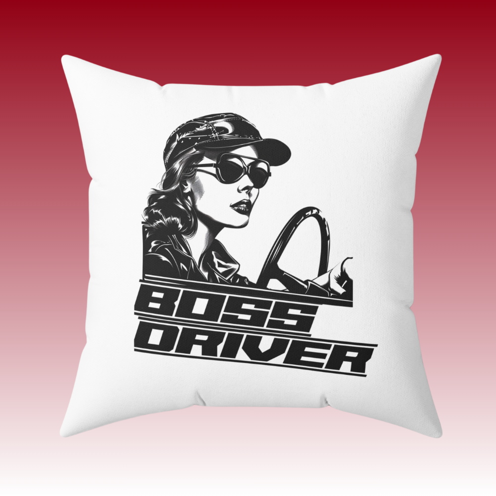 Stealing the Scene - Boss Driver - Square Pillow