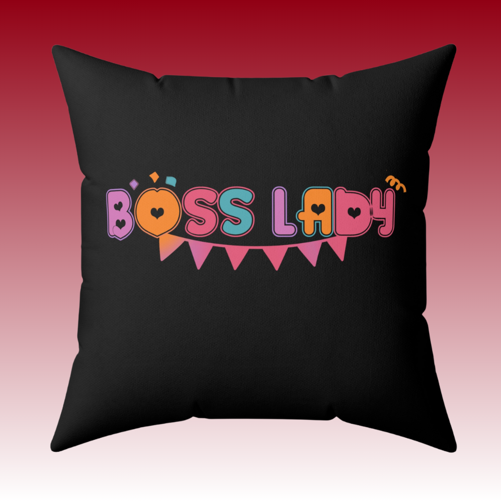 Effortlessly Iconic - Boss Lady - Happy Birthday - Square Pillow