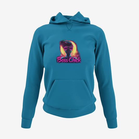 It's neon time Boss Chick Hoodie