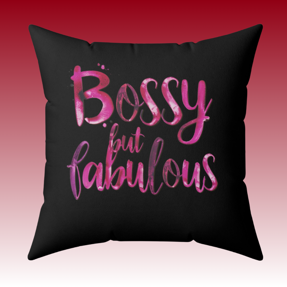 No Permission Needed - Bossy But Fabulous - Square Pillow