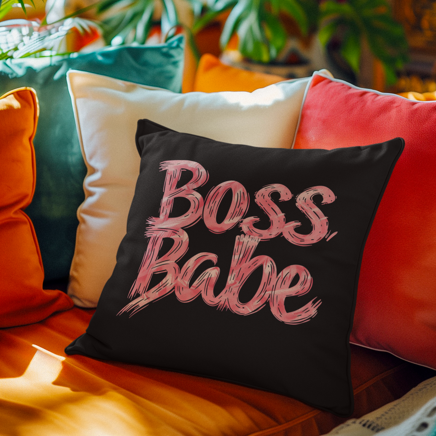 Rule Your World - Boss Babe -  Square Pillow