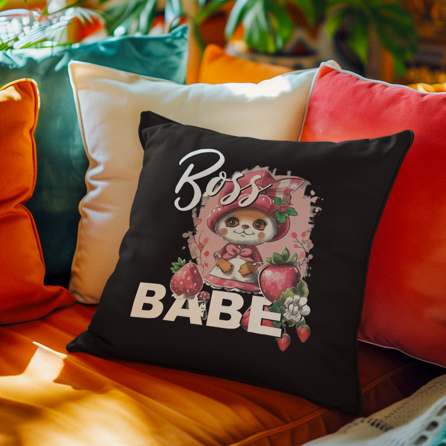 Slay All Day - Boss Babe - Square Pillow