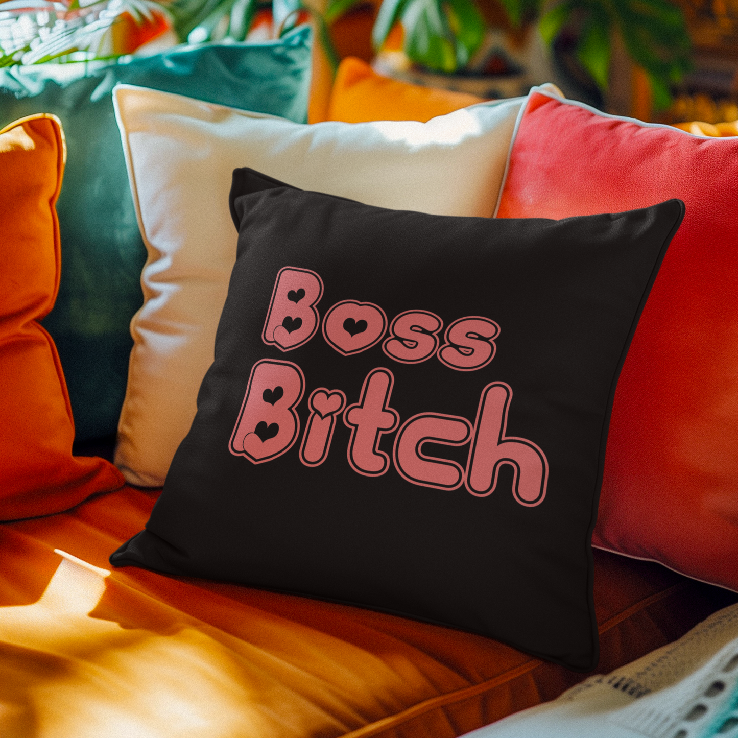 From Grit to Glory - Boss Bitch - Square Pillow