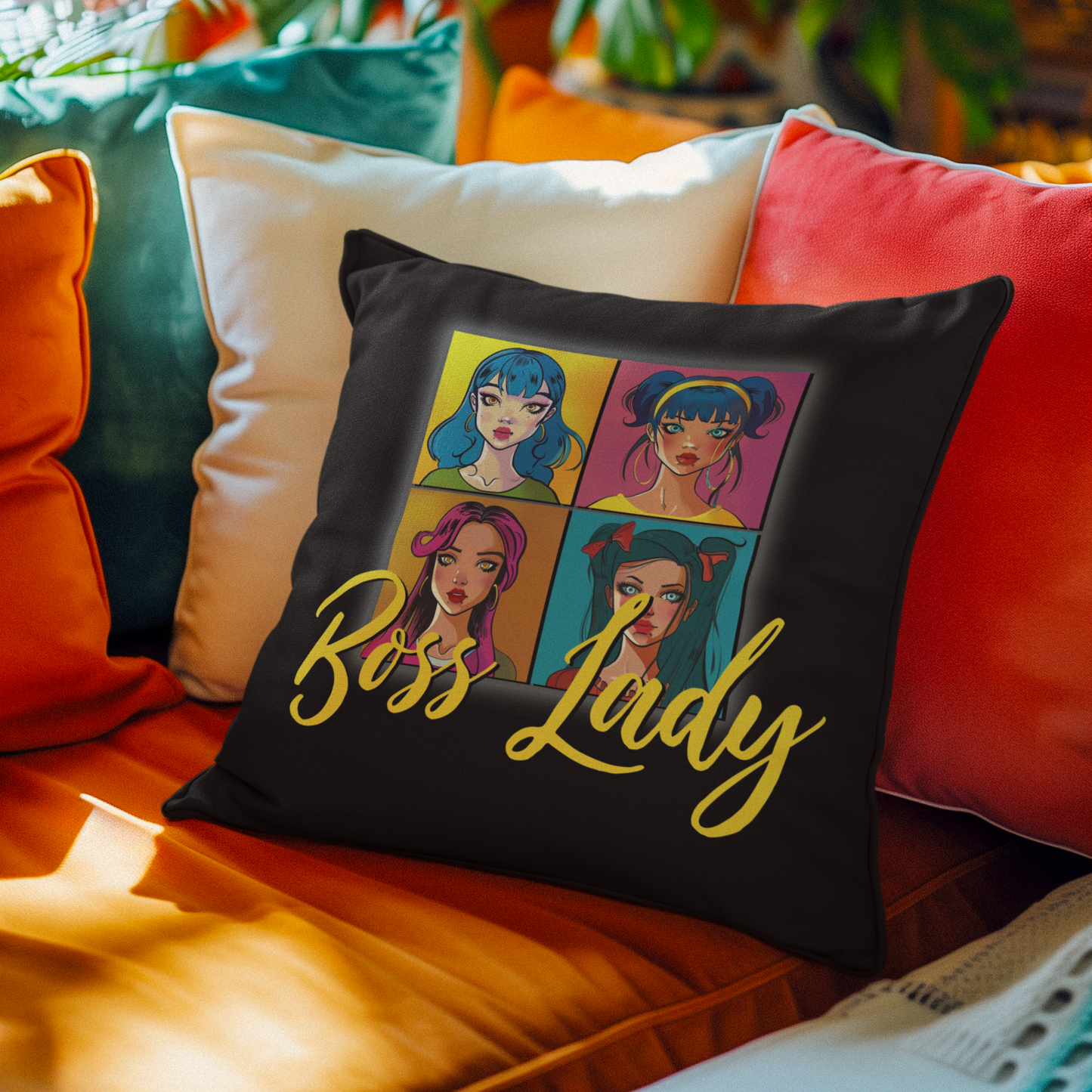 Dazzle in My Presence - Boss Lady - Square Pillow