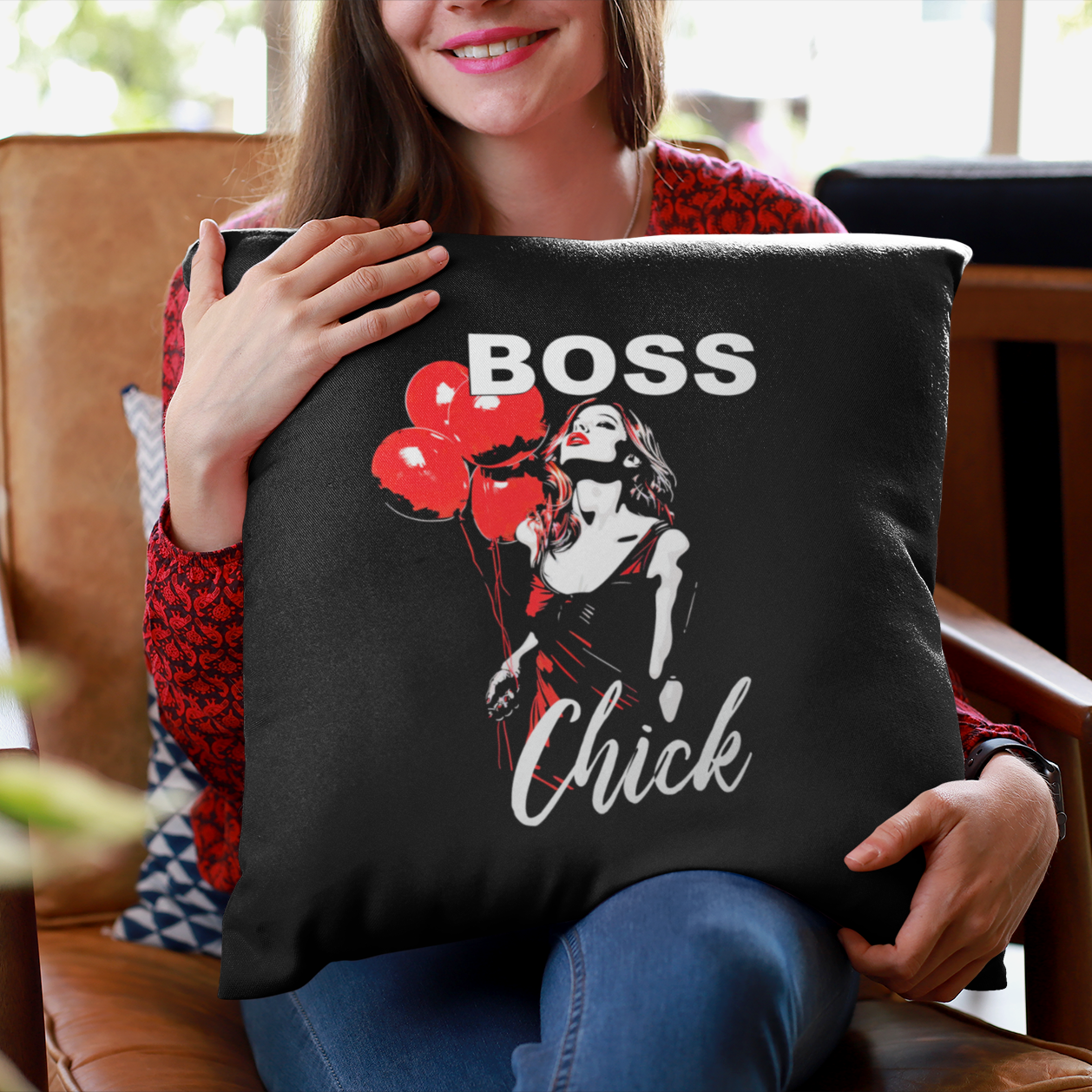 Started from the Bottom - Boss Chick - Square Pillow