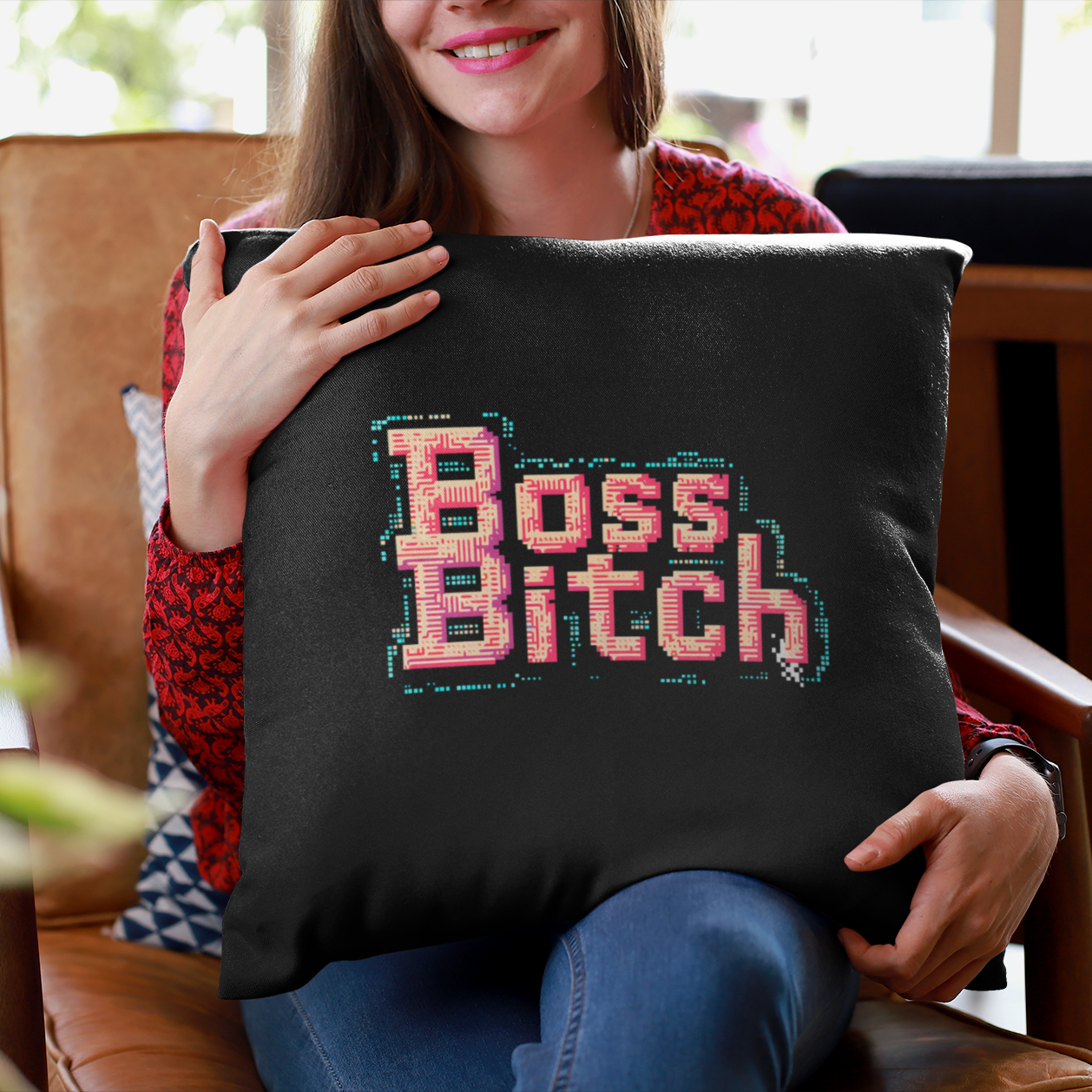 Manifest That Magic - Boss Bitch - Square Pillow