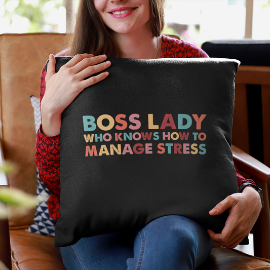 Paying My Own Way - Boss Lady Who Knows How To Deal With Manage Stress - Square Pillow