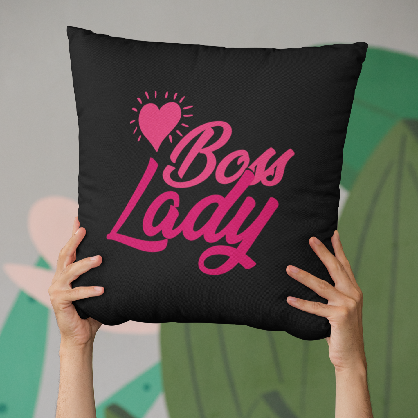 Watch and Learn - Boss Lady - Square Pillow