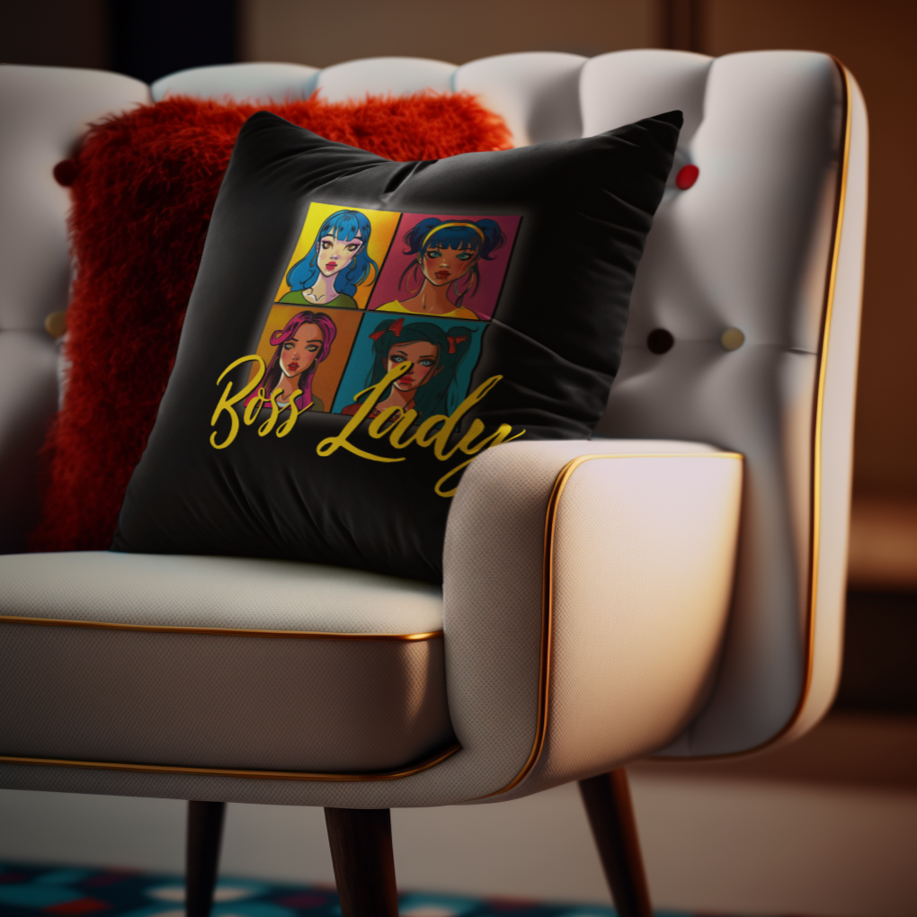 Dazzle in My Presence - Boss Lady - Square Pillow