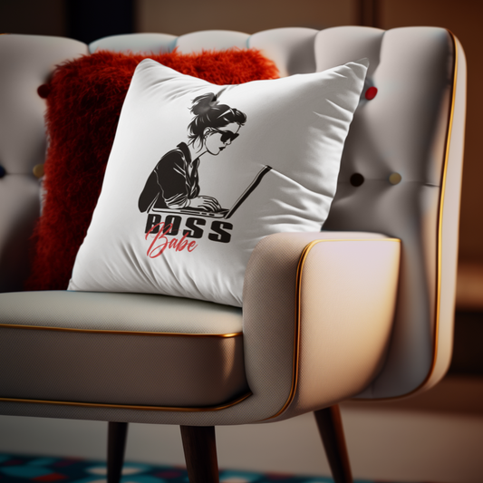 Bold Moves Only - Boss Babe Jessy - Square Pillow