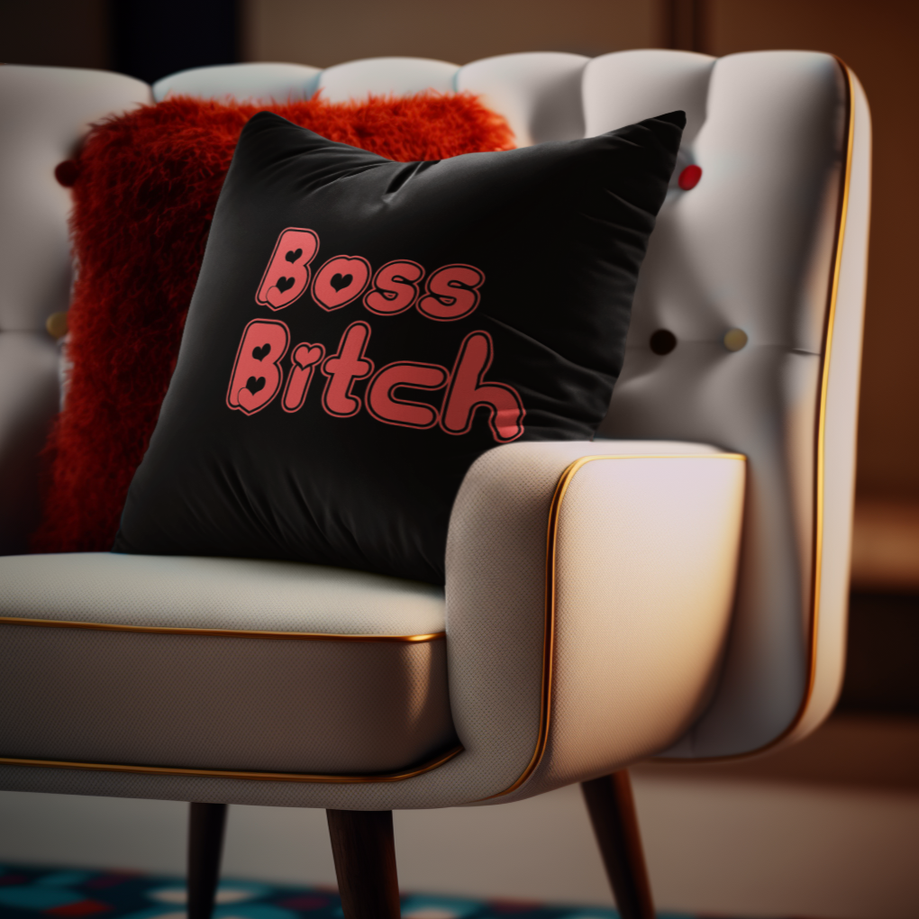 From Grit to Glory - Boss Bitch - Square Pillow