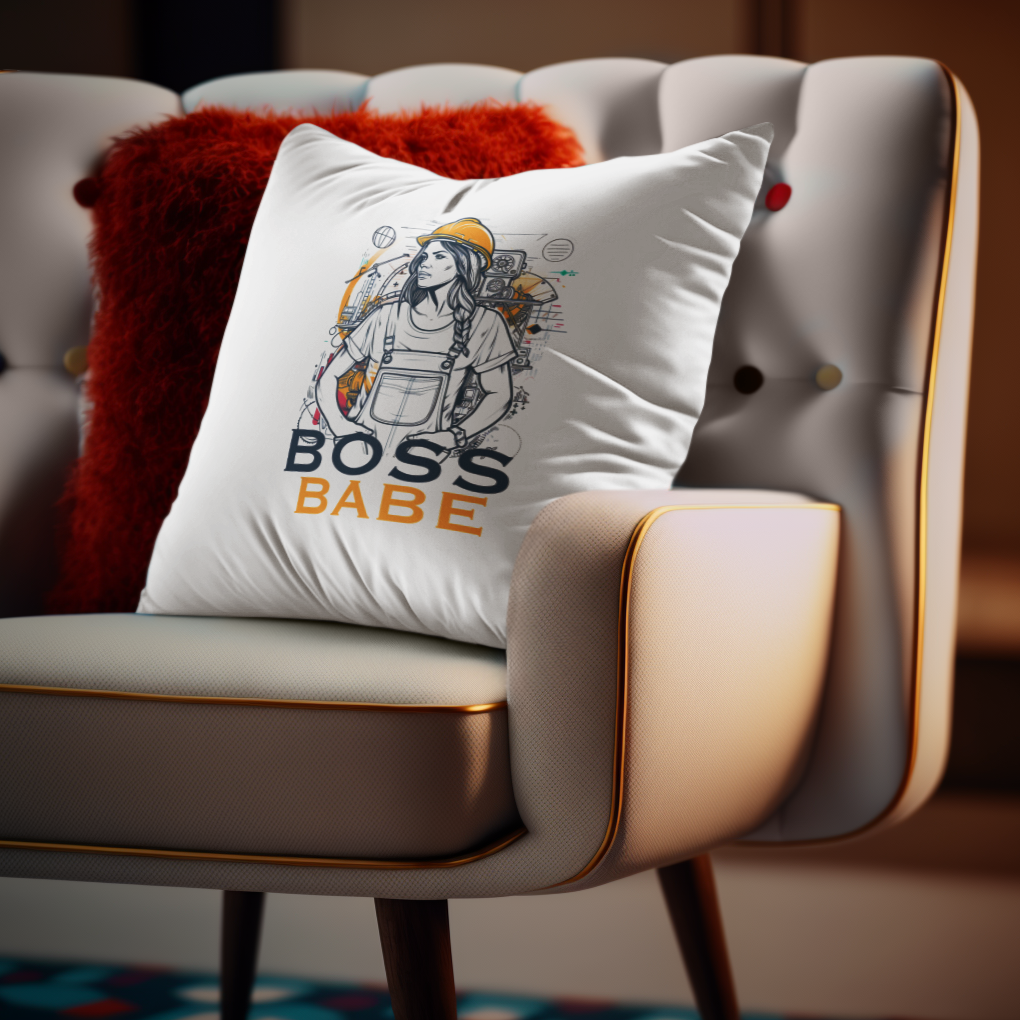 Conquer and Shine - Boss Babe Isa - Square Pillow