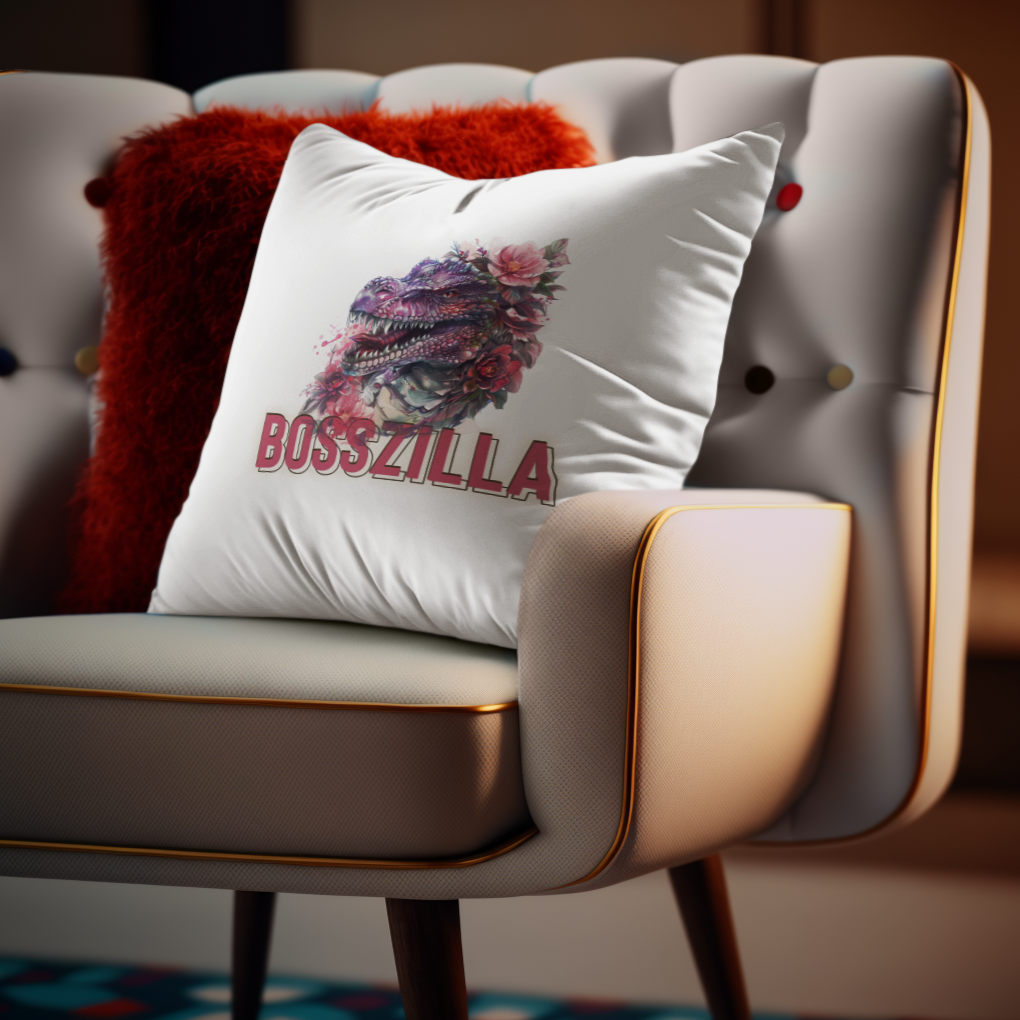 Thriving on My Own - Bosszilla - Square Pillow