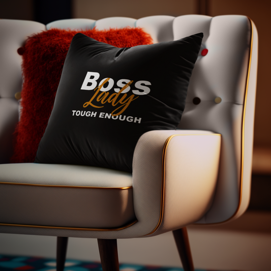 Nobody's Plan but Mine - Boss Lady Though Enough - Square Pillow