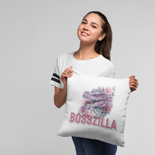 Thriving on My Own - Bosszilla - Square Pillow