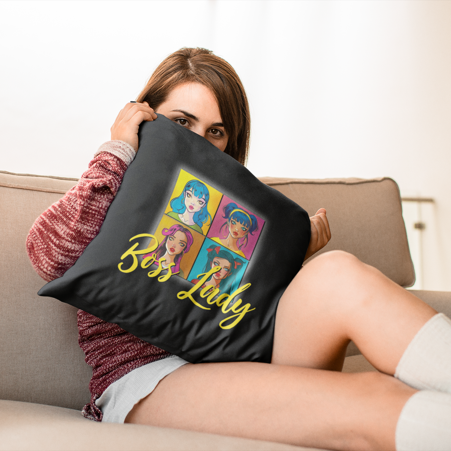 Dazzle in My Presence - Boss Lady - Square Pillow