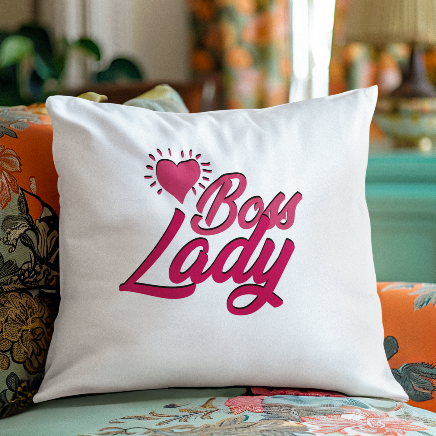 Watch and Learn - Boss Lady - Square Pillow