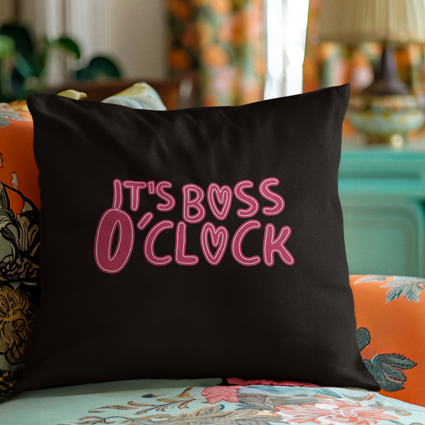 Dazzle in My Presence - It's Boss O'Clock - Square Pillow