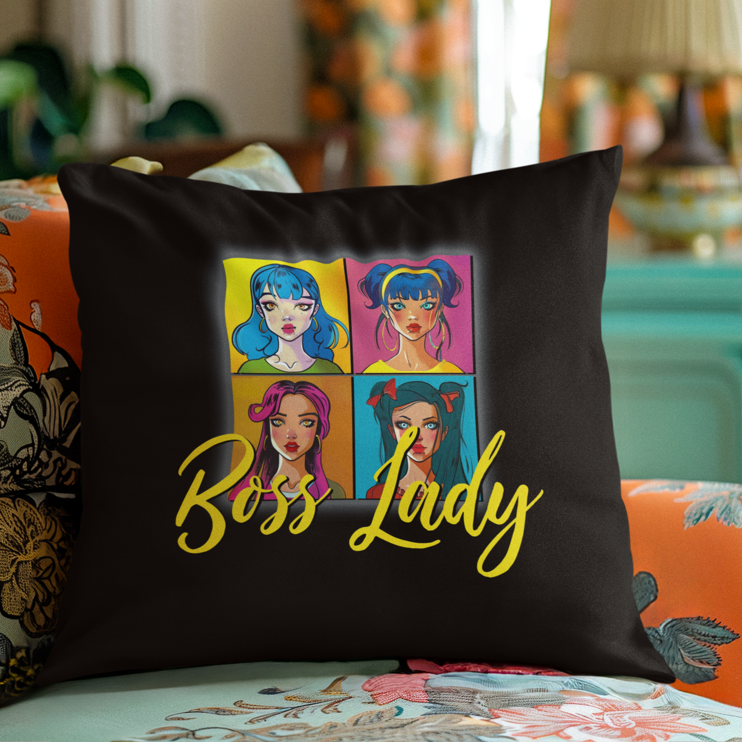 Dazzle in My Presence - Boss Lady - Square Pillow