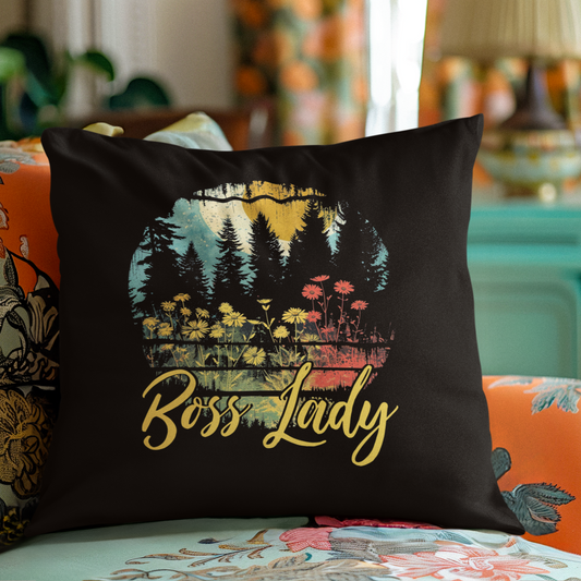 Stealing the Scene - Boss Lady - Square Pillow