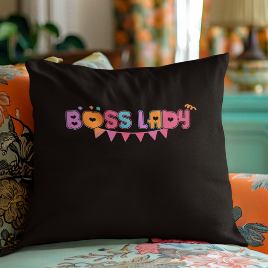 Effortlessly Iconic - Boss Lady - Happy Birthday - Square Pillow