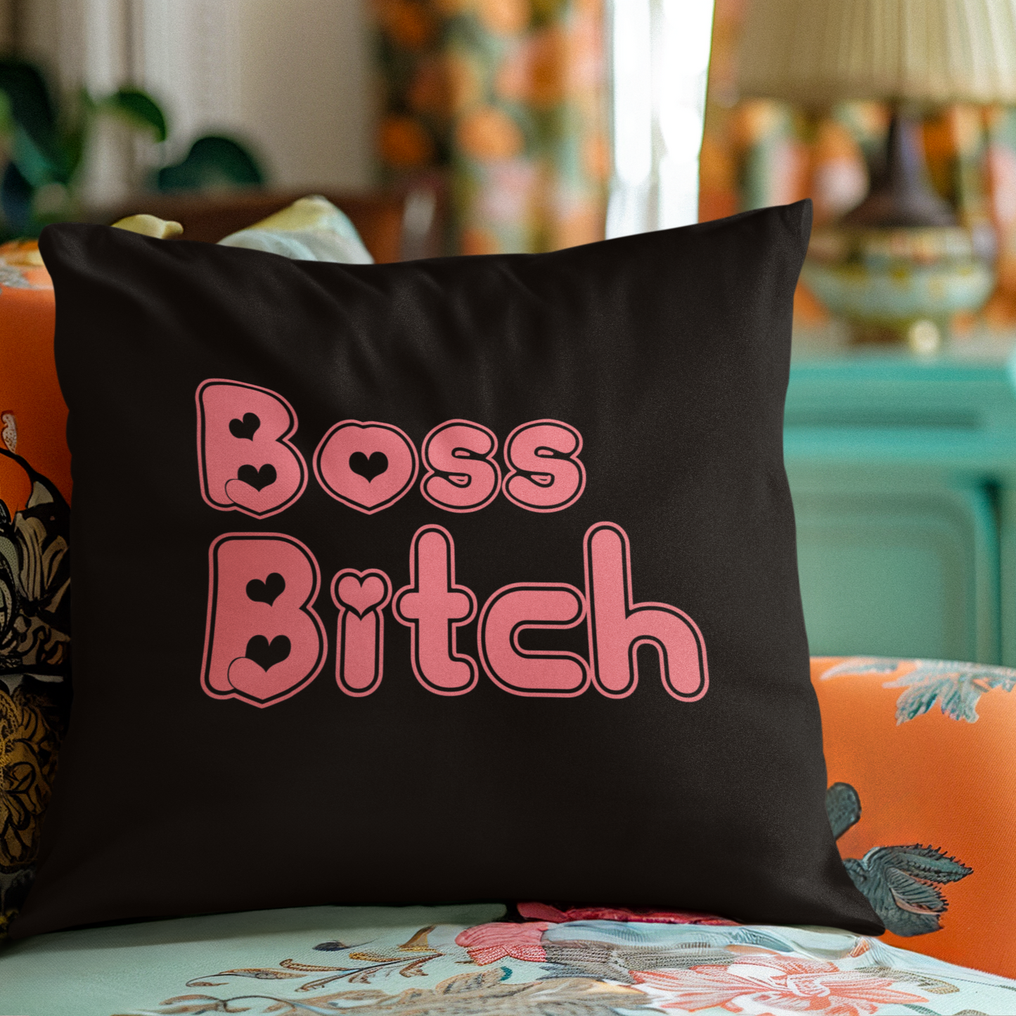 From Grit to Glory - Boss Bitch - Square Pillow